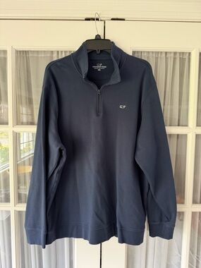 Vineyard Vines Men's Navy Half-Zip Pullover